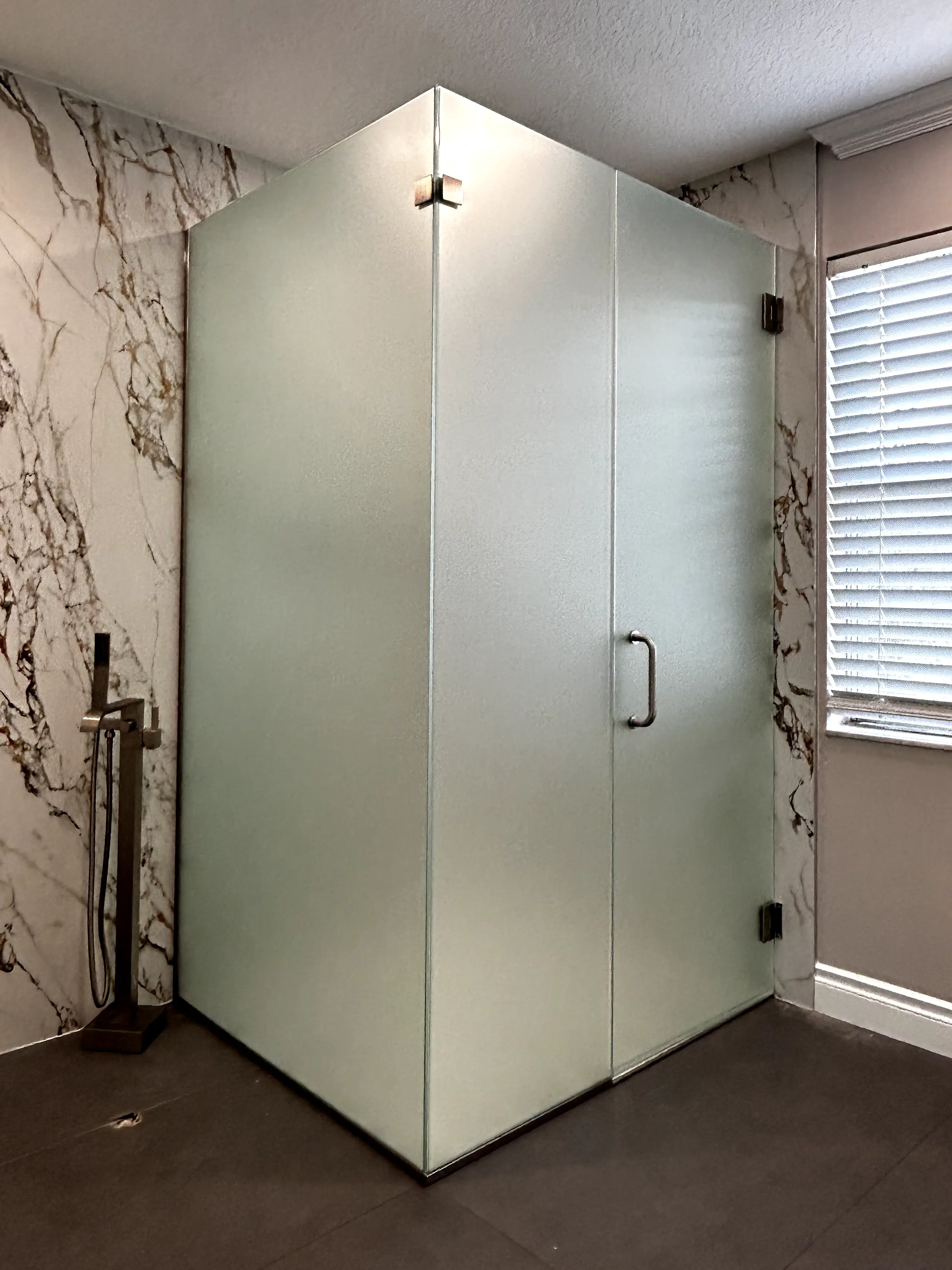 Custom Frosted Glass - Premium glass shower enclosure by The Shower Guru